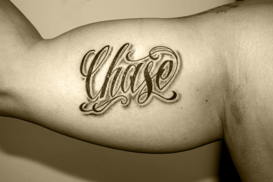 Pictures Of Cursive Name Tattoos 94