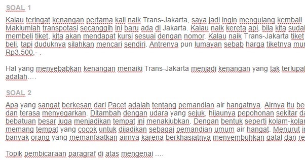 Contoh Soal Karakteristik teks cerita ulang ezy blog