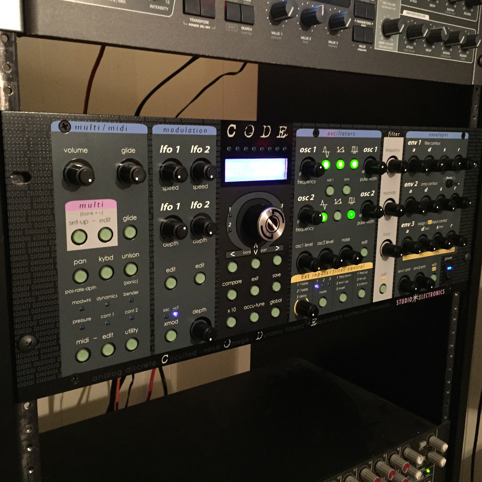 MATRIXSYNTH: Studio Electronics CODE Four Voices with Overdrive Switch