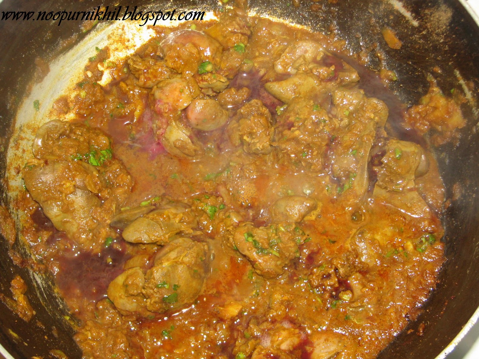 foodsonline: Chicken Liver Lebanese Style