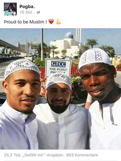 Paul Pogba saat melakukan ibadah umrah