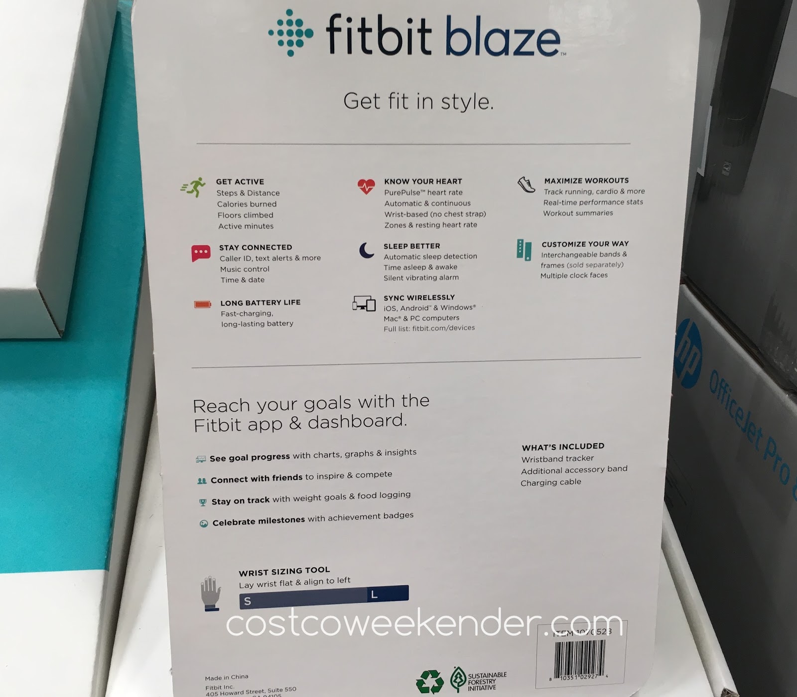 Fitbit Blaze Smart Fitness Activity Watch Costco Weekender