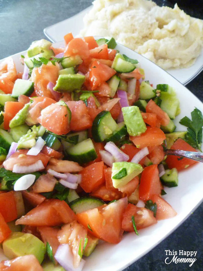 Avocado Mediterranean Salad