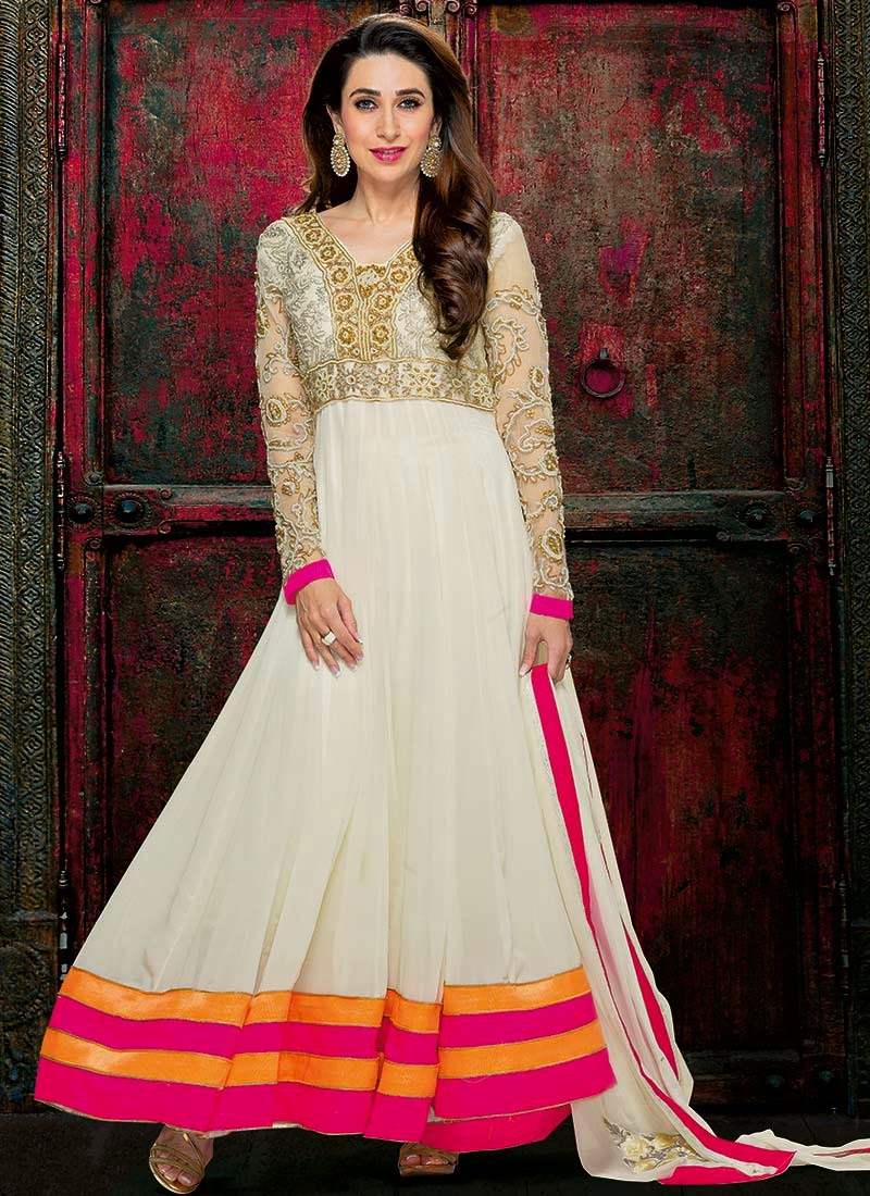 Bollywood Actress Karishma Kapoor in Ankle Length Anarkali Suits ...