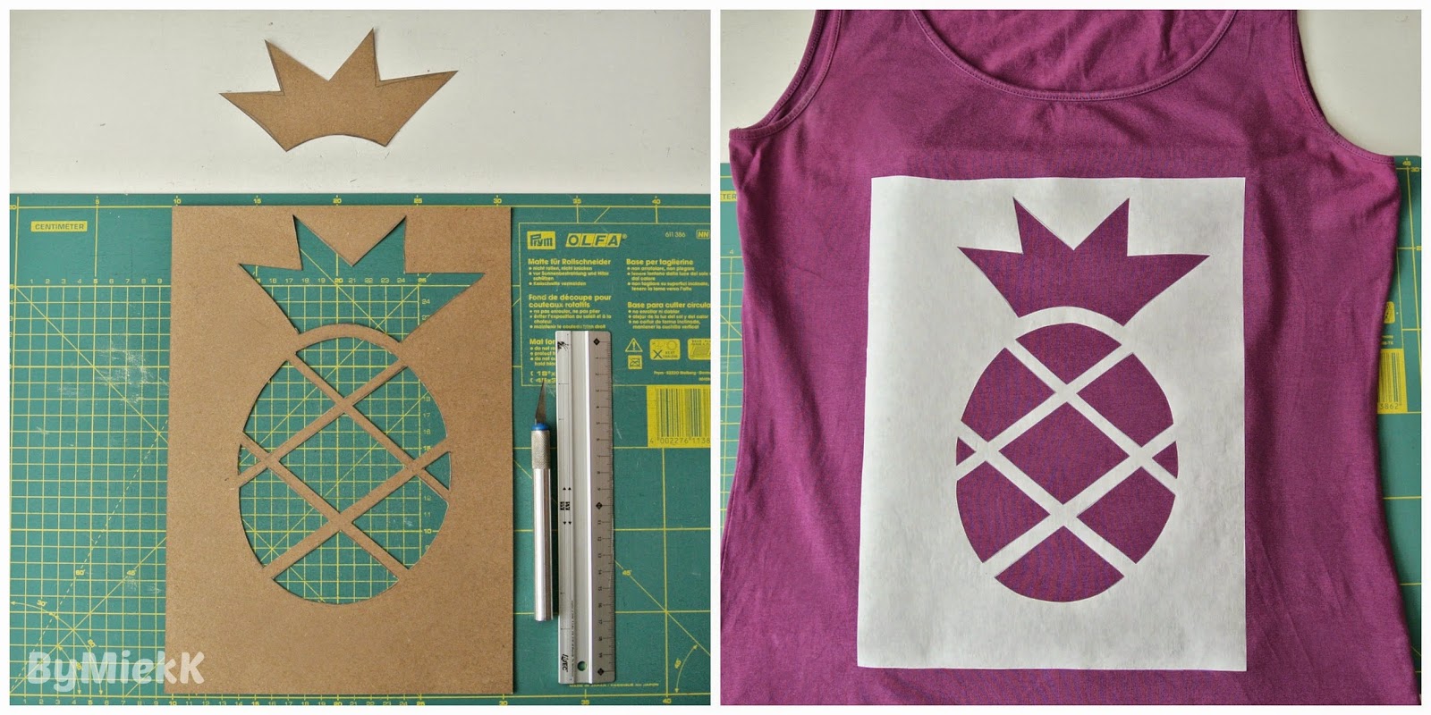 andere donker Conceit By MiekK: DIY - Ananas Shirt