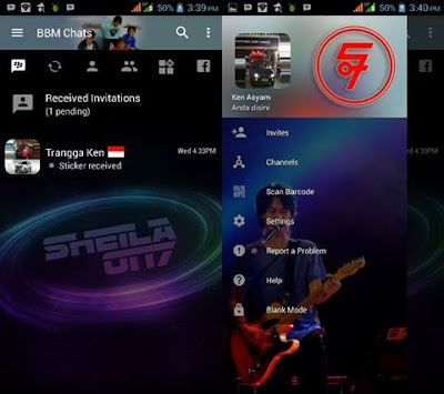 BBM Mod Sheila On 7 v3.2.0.6 (BBM Transparan Sheila On 7) BBM Mod Sheila On 7 v3.2.0.6 (BBM Transparan Sheila On 7)