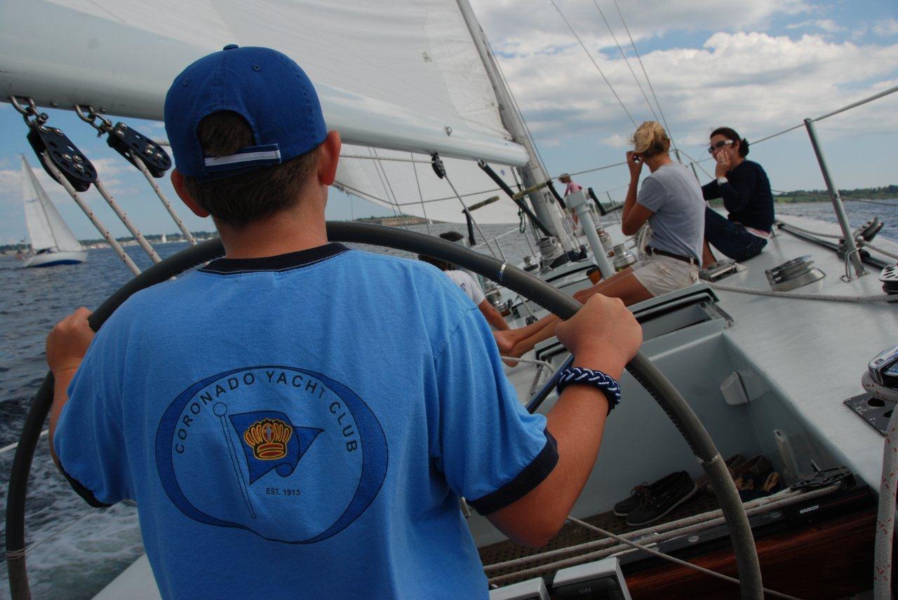 12 Meter Charters Sailing in Newport, RI At the 12 Meter Helm!