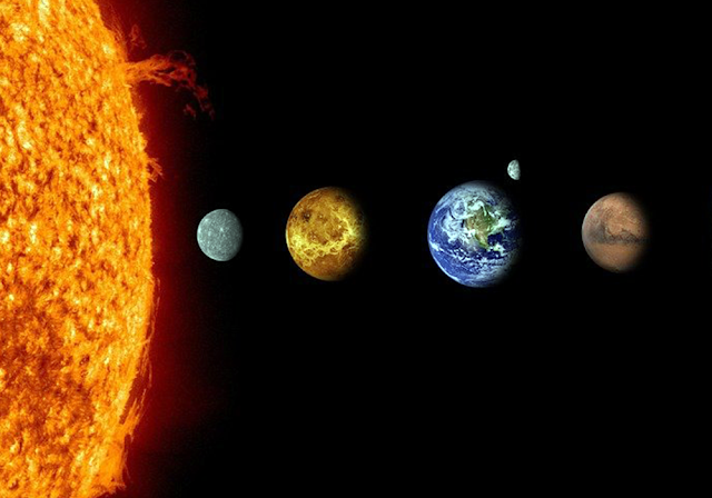 Susunan tata surya dan planet dalam