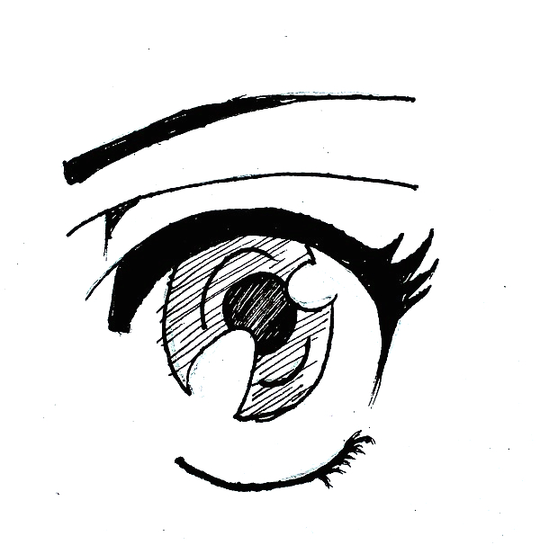 Cara menggambar mata  manga dan perspektifnya MAYAGAMI
