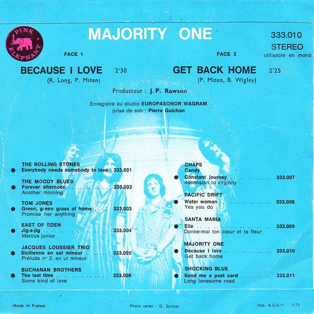 La Playa Music Oldies Majority One Because I Love Ep 1972