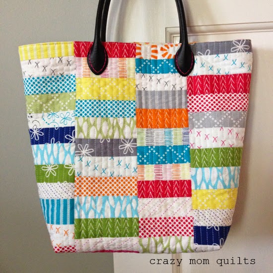 crazy mom quilts: good neighbors scrap happy purse
