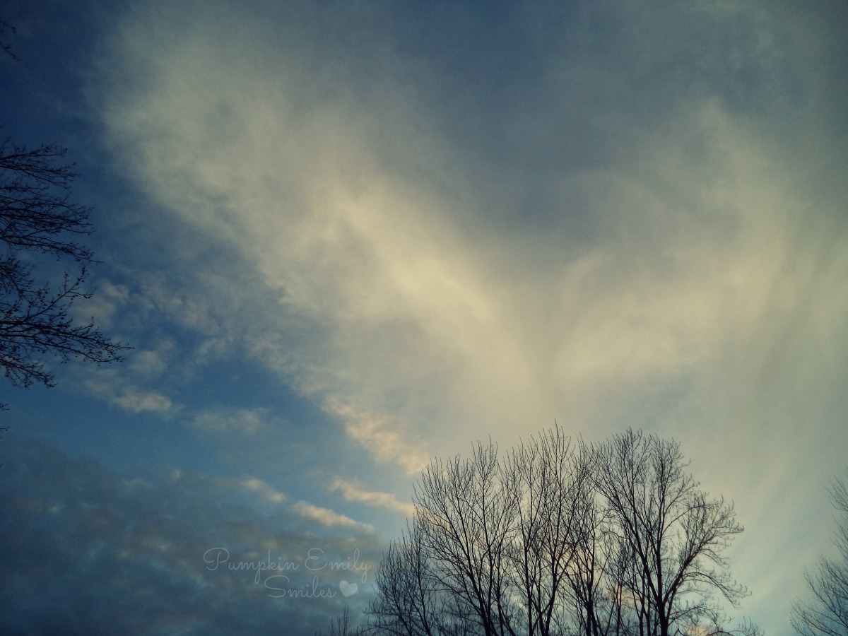 Clouds that look like angel or bird wings