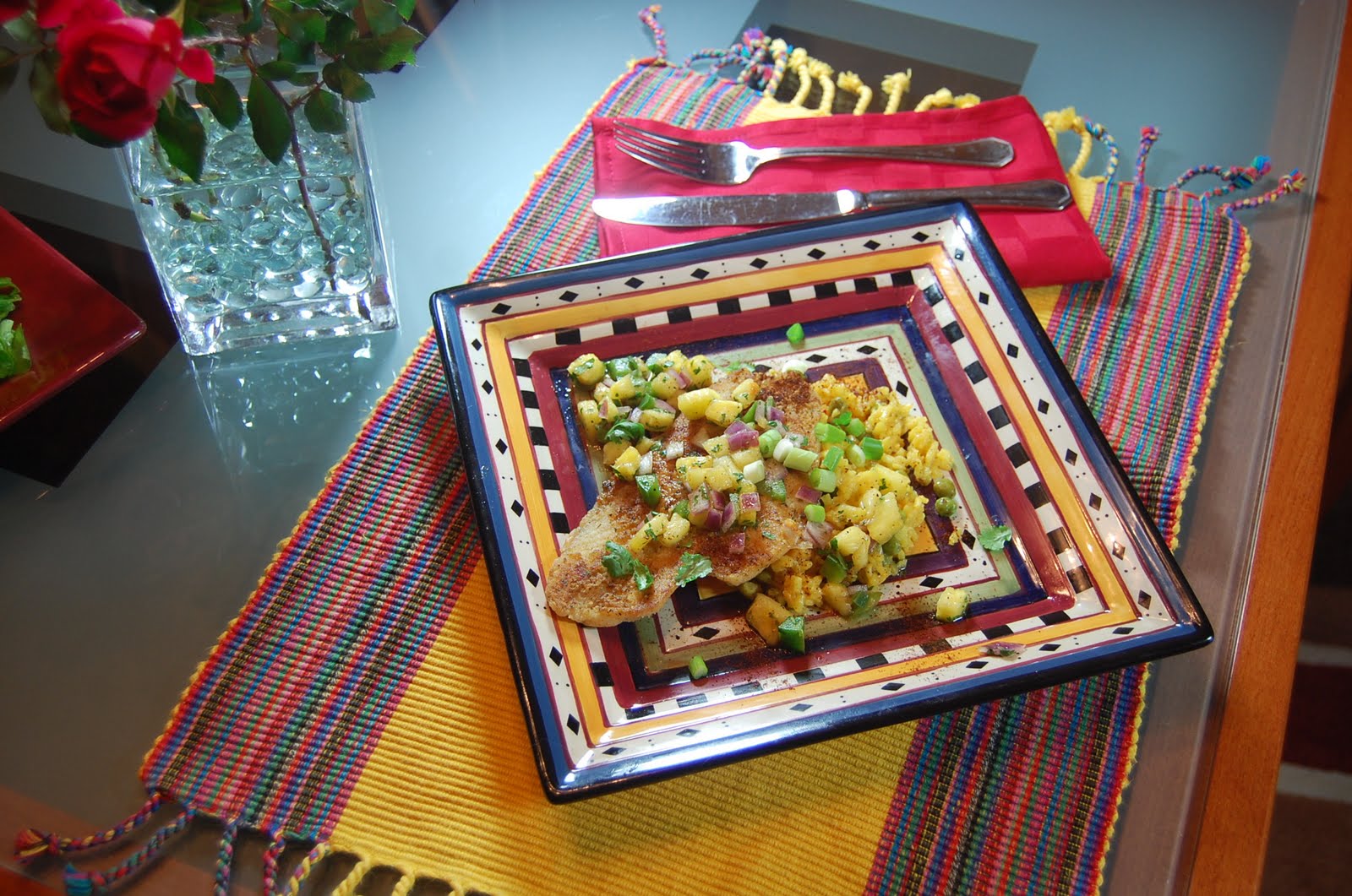 Mama Tommy's Flounder with Pineapple Salsa [Tom]