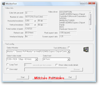 PassMark MonitorTest Portable