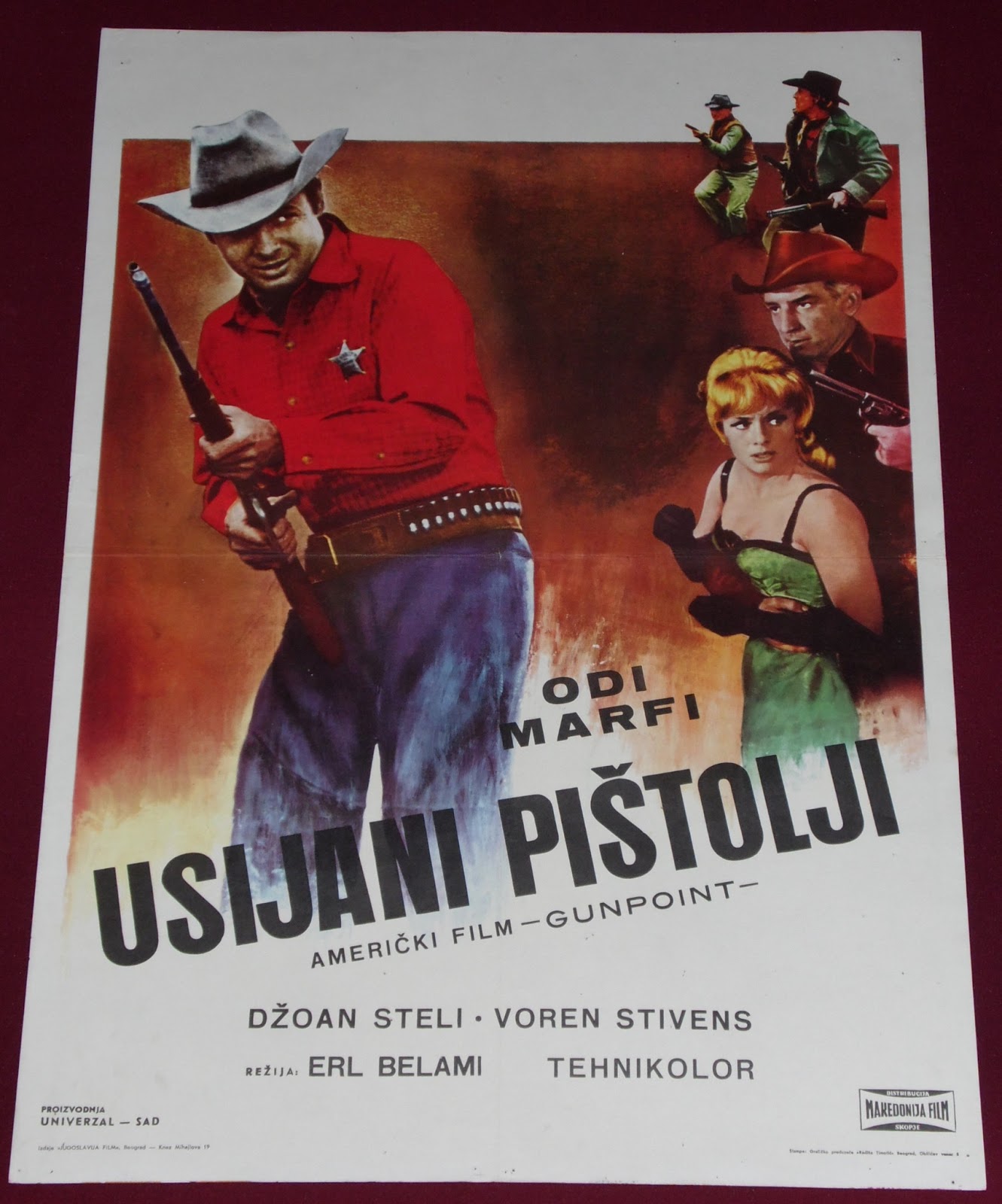 YugoRare Movie Posters Gunpoint (1966)