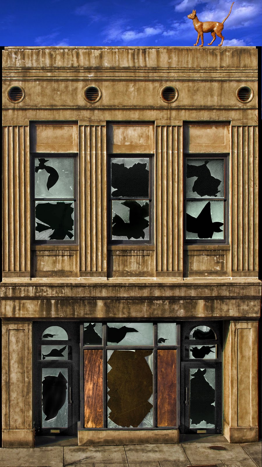 Architectural Mapping Projection Post 27 The Run Down Building