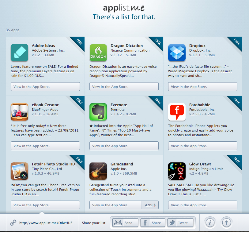 In other words...: Build a custom App list with Applist.me #edtech