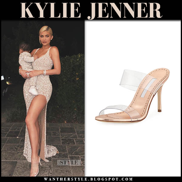 Kylie Jenner Brown Mules Autumn Winter 2021