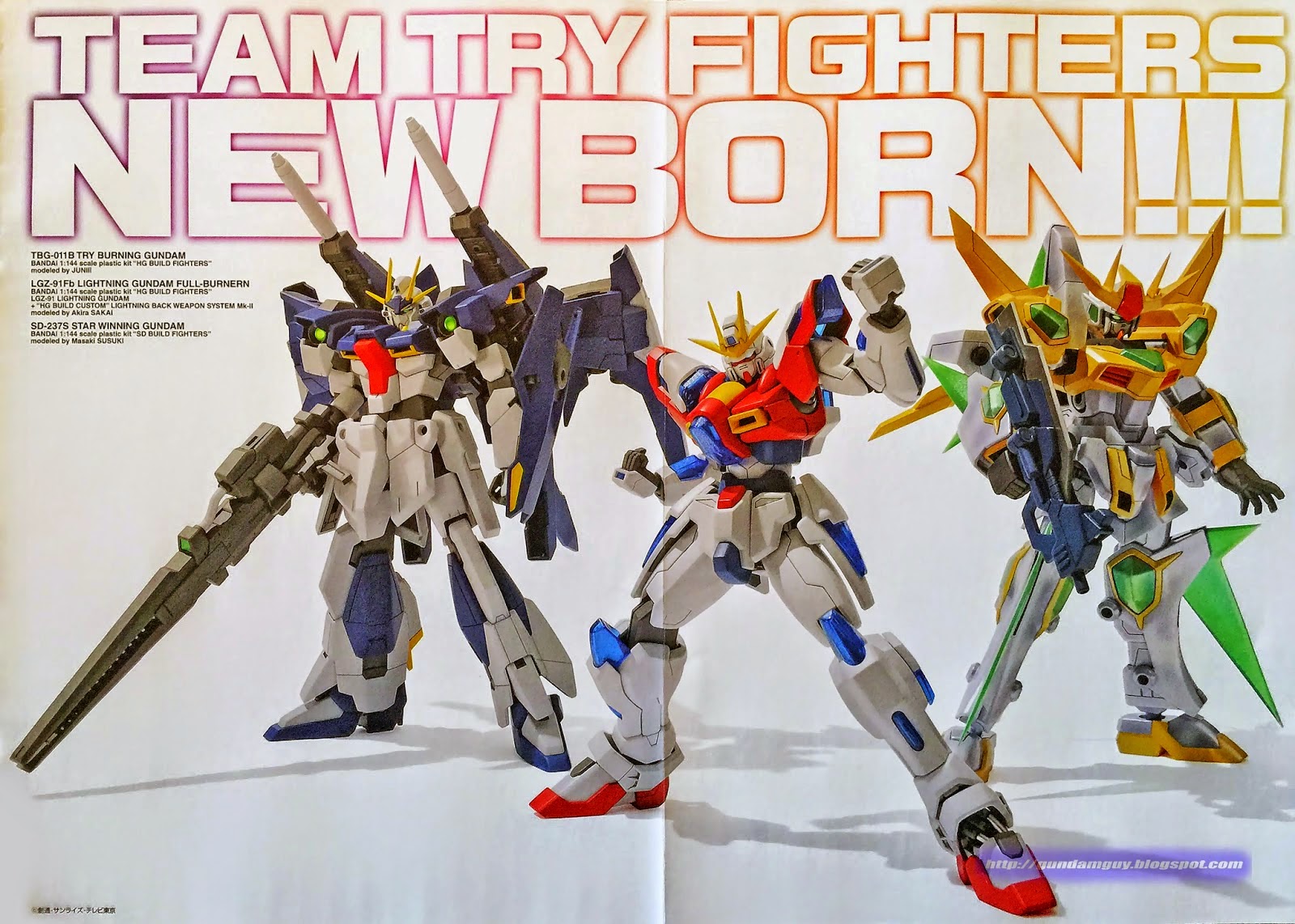Gundam Family: Gundam Build Fighters Team Try Fighter New Born Poster
