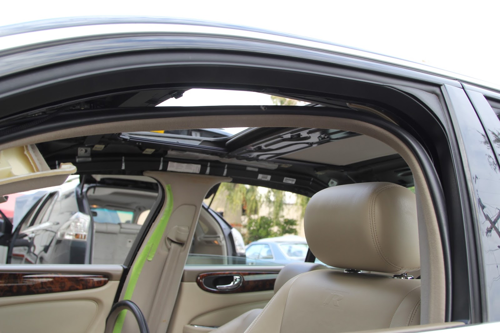 Cooks Upholstery and Classic Restoration Jaguar XJR Headliner Repair