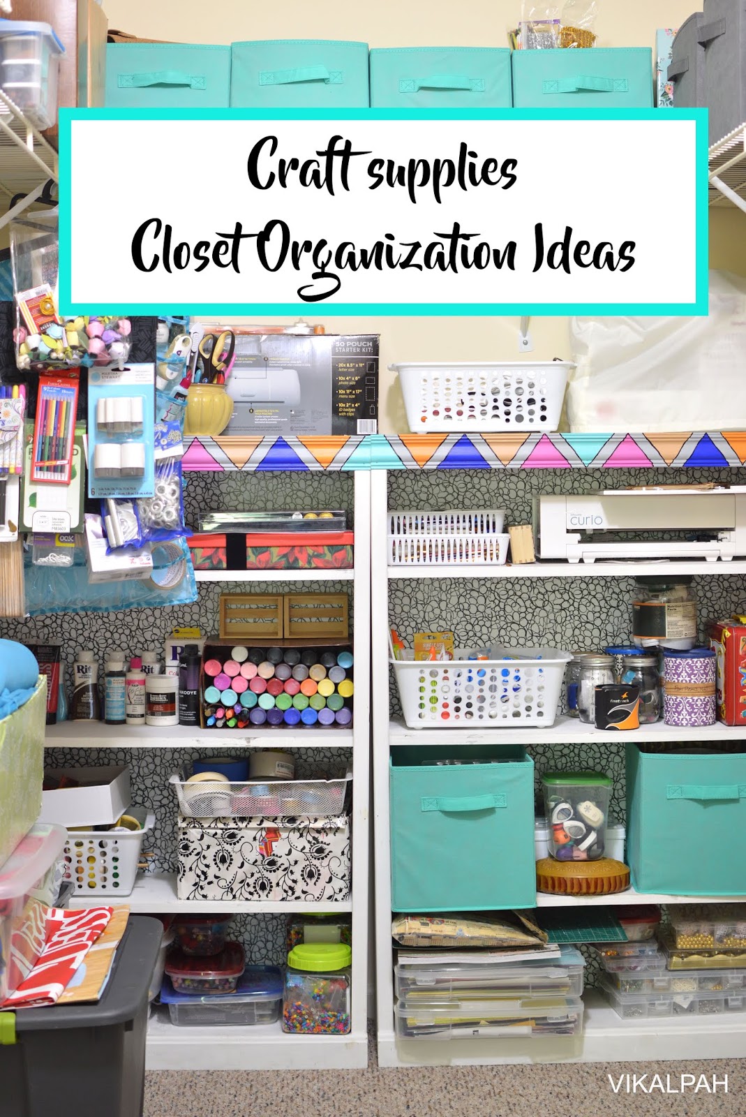 Vikalpah How I organized my craft supplies in a shared closet Closet