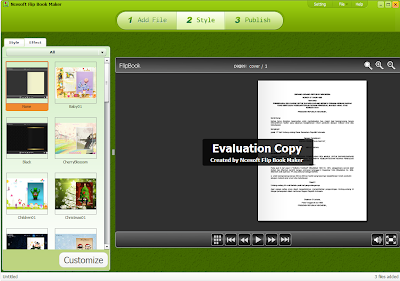 Cara membuat E-Book (Buku digital), E-paper dan majalah digital menggunakan Flip Book Maker 