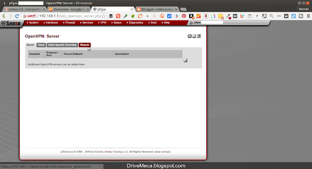 DriveMeca configurando OpenVPN en pfSense paso a paso