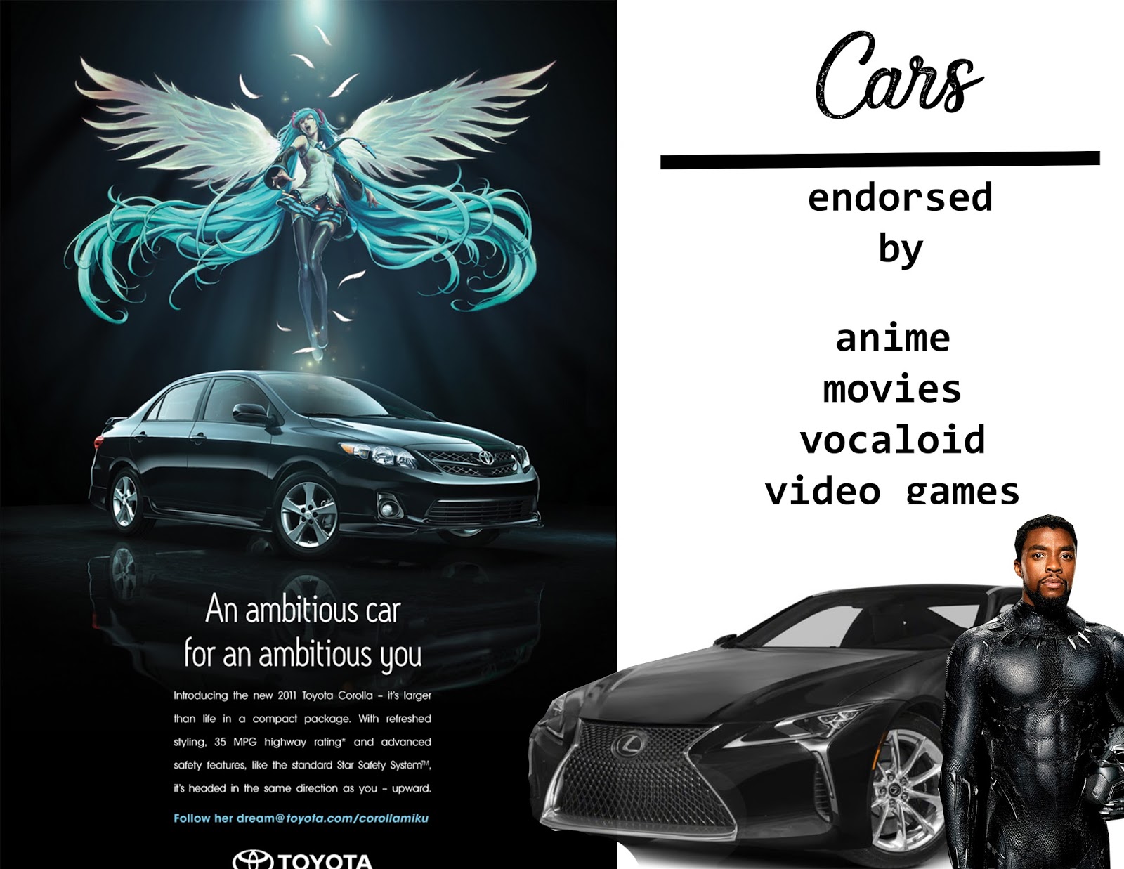 Cars endorsed by anime, video games, vocaloid and superhero movies ...