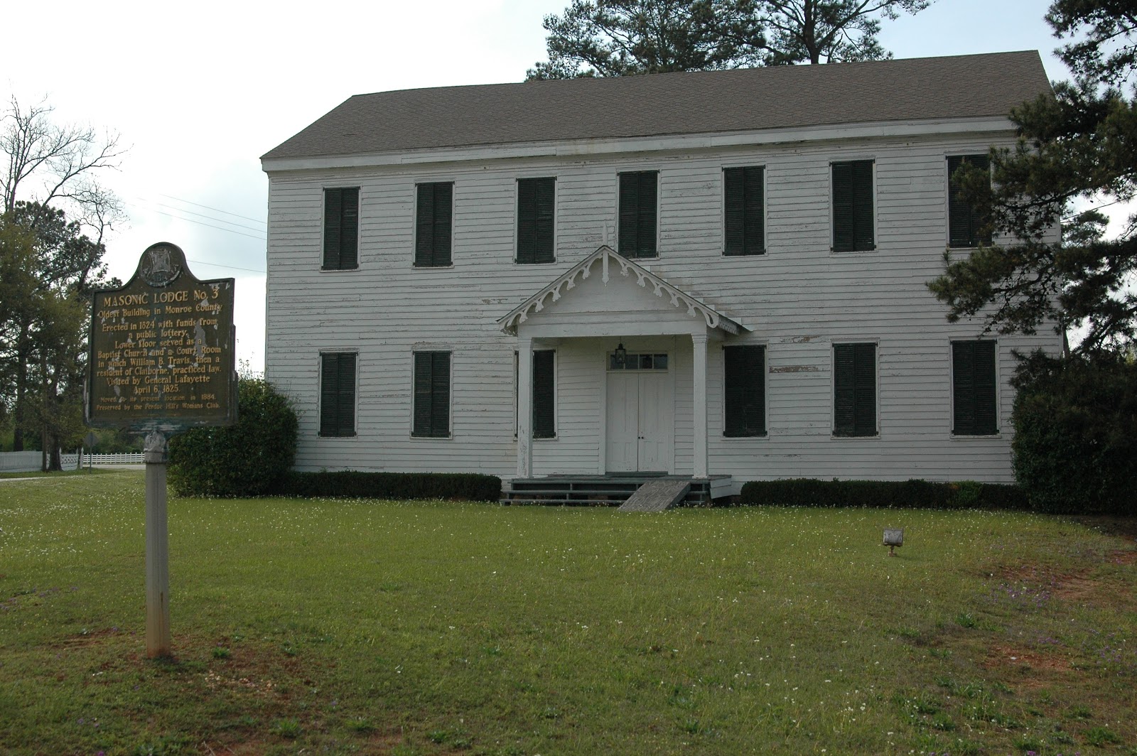 Dispatches from the LPOP Historical marker tells of Monroe County's oldest building