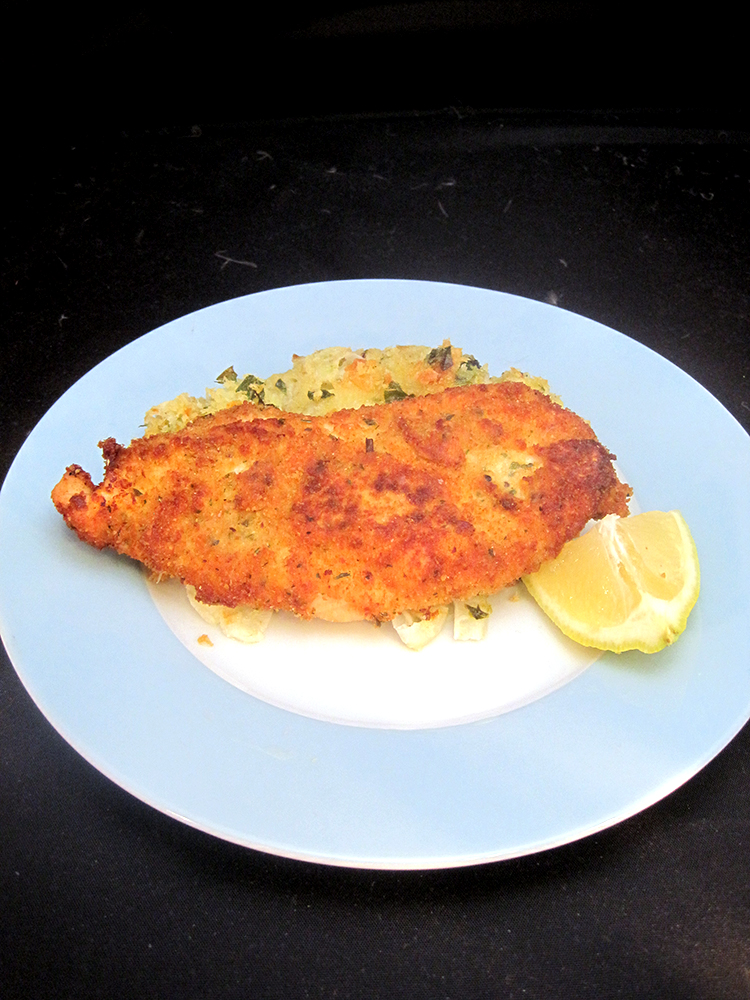 Cupcake Muffin Chicken Milanese with Dijon Mustard