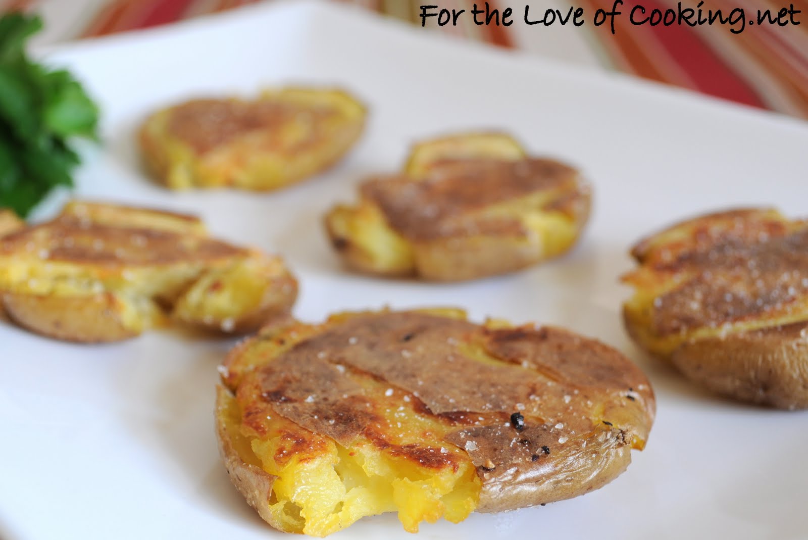 Salt and Vinegar Roasted Smashed Potatoes For the Love of Cooking