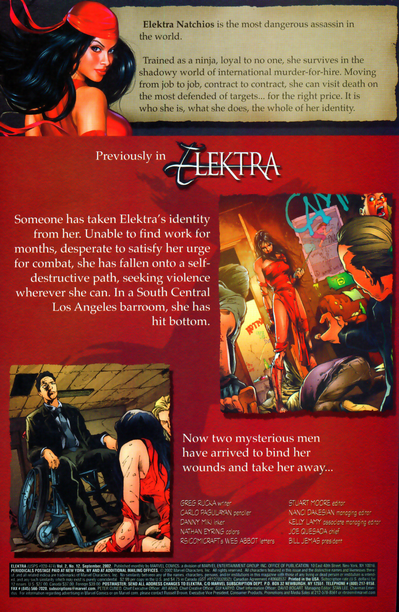 Elektra (2001) Issue #12 #12 - English 2