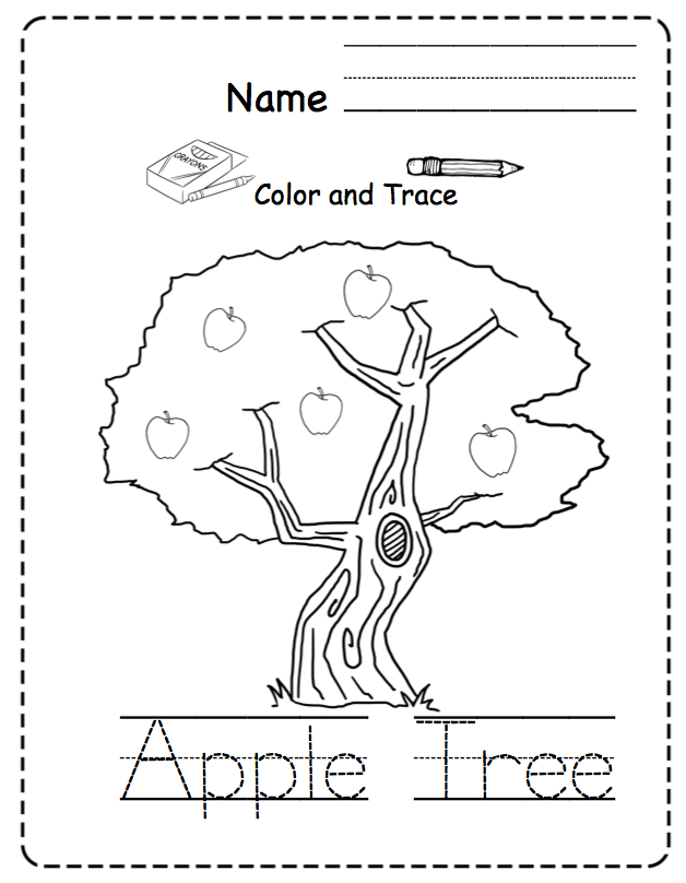 Johnny Appleseed and Apple Printable ~ Preschool Printables