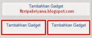 Cara Membuat 2 Kolom Gadget Dibawah Sidebar - Ficri Pebriyana