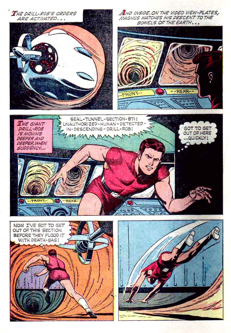 Magnus Robot Fighter v1 #6 gold key silver age 1960s comic book page art by Russ Manning