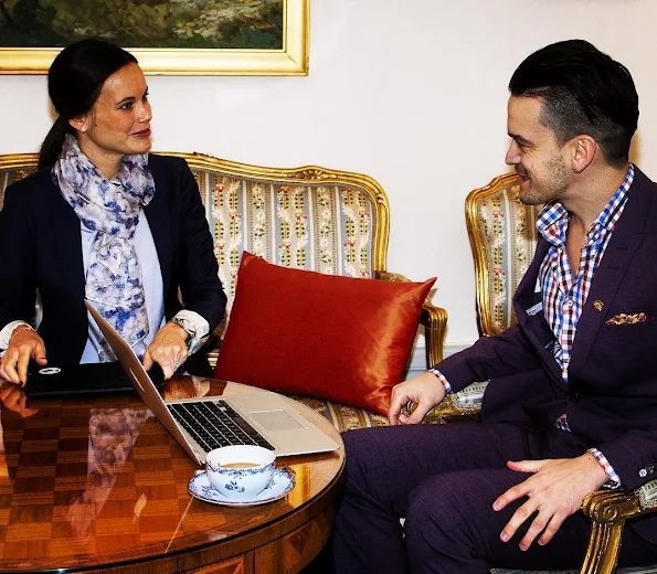 Princess Sofia Hellqvist of Sweden met with Admir Lukacevic, founder and head of Sweden's Sports Without Borders