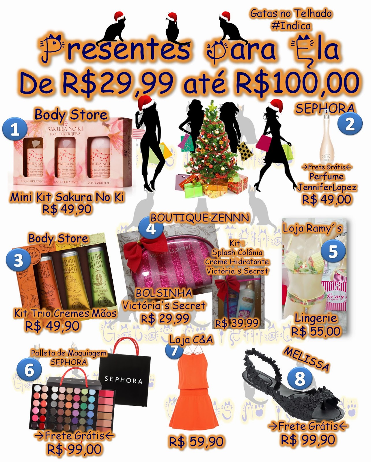 Gatas no Telhado Dicas de Presentes para Amigo Secreto e