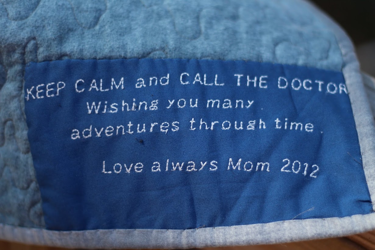 Quilt Label Example Dr Who
