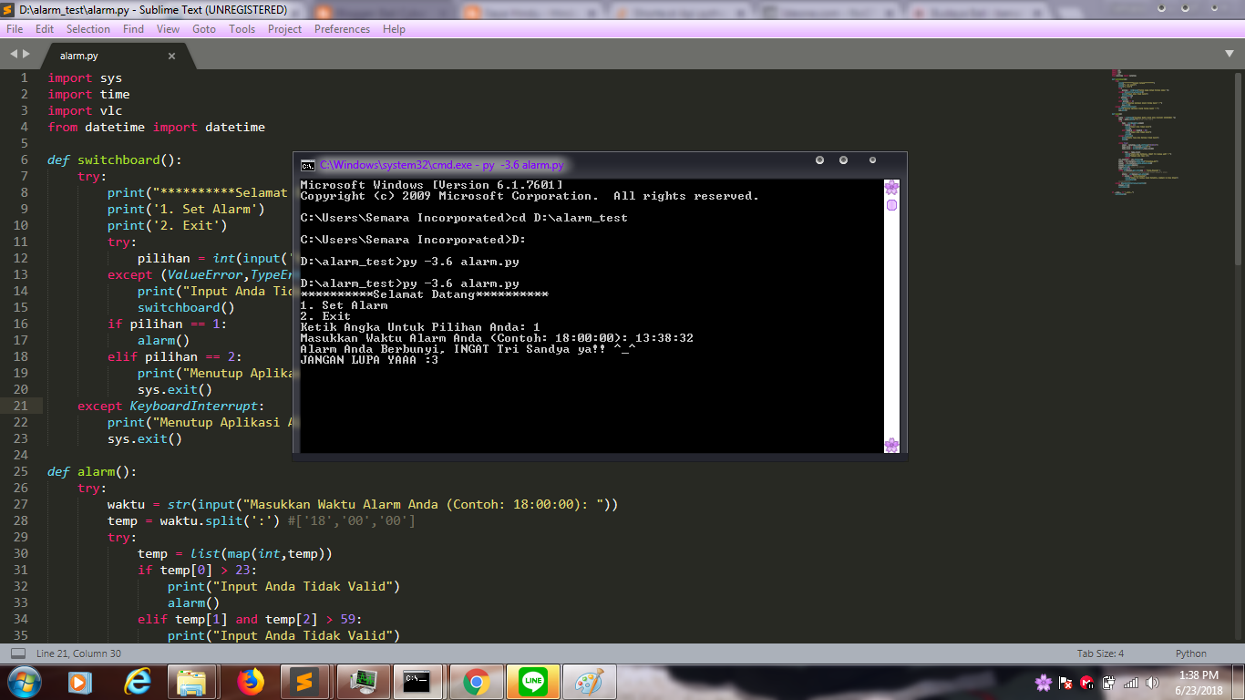 Membuat Alarm Tri Sandya Dengan Python Bali Cyber Culture