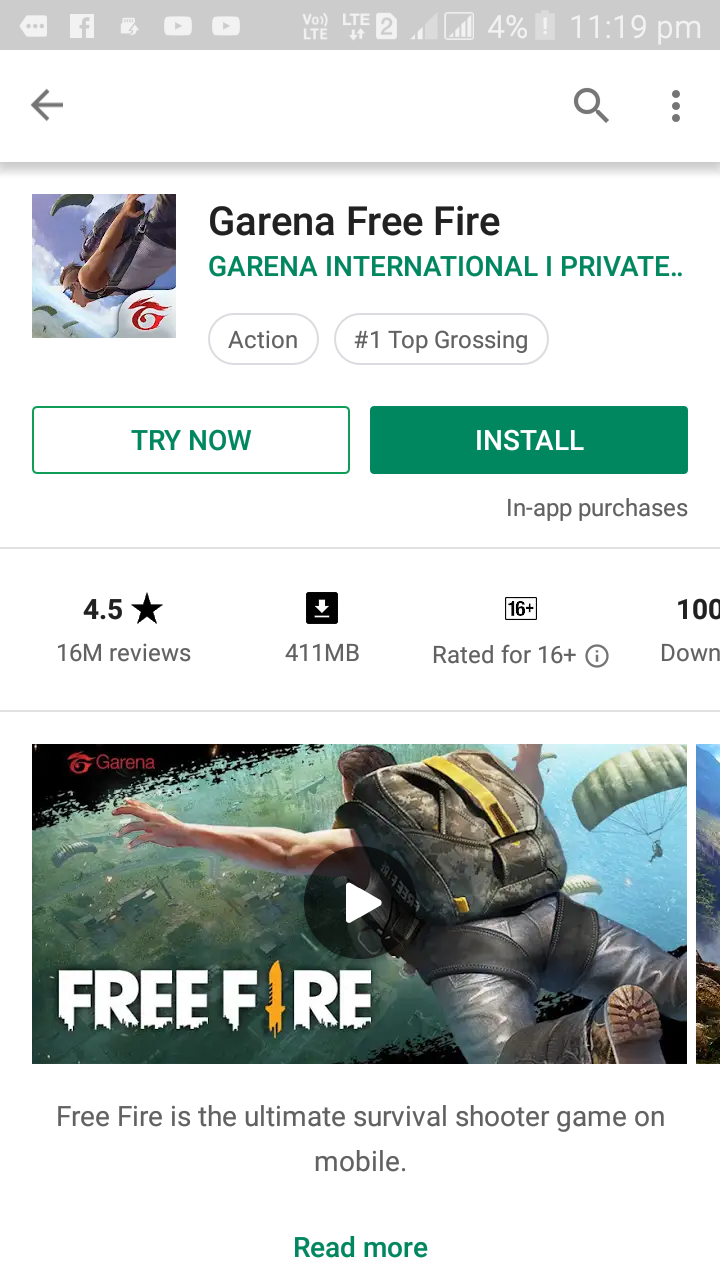 How to Download Free Fire Game Play Store