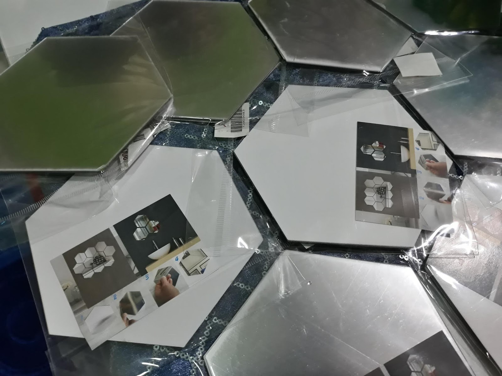 Idea Susun Atur Cermin Viral Hexagon Mama Maszull