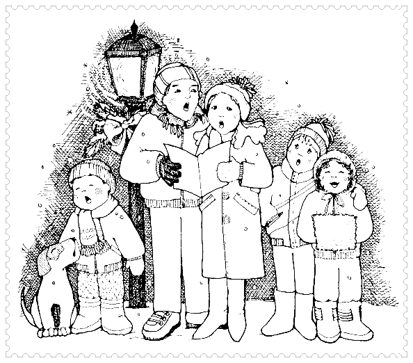View Planse De Colorat Cu Copii Care Merg La Colindat Pics