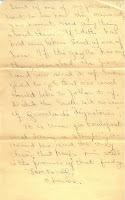 Third and final page of the Oct. 29 letter by Sylvester to his sisters