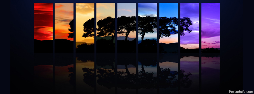 Disfruta los buenos momentos: Portadas de facebook Colores