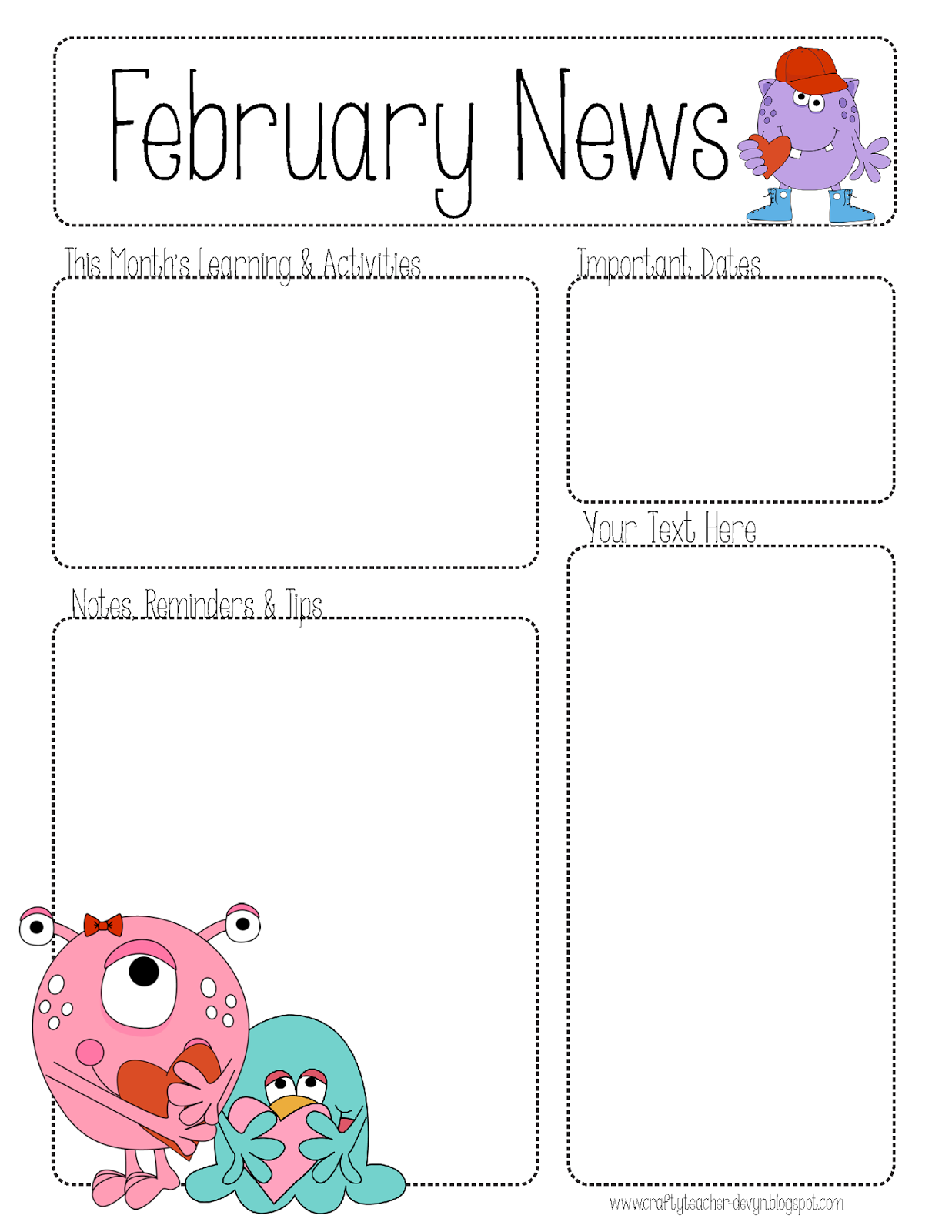 2-february-newsletters-the-crafty-teacher
