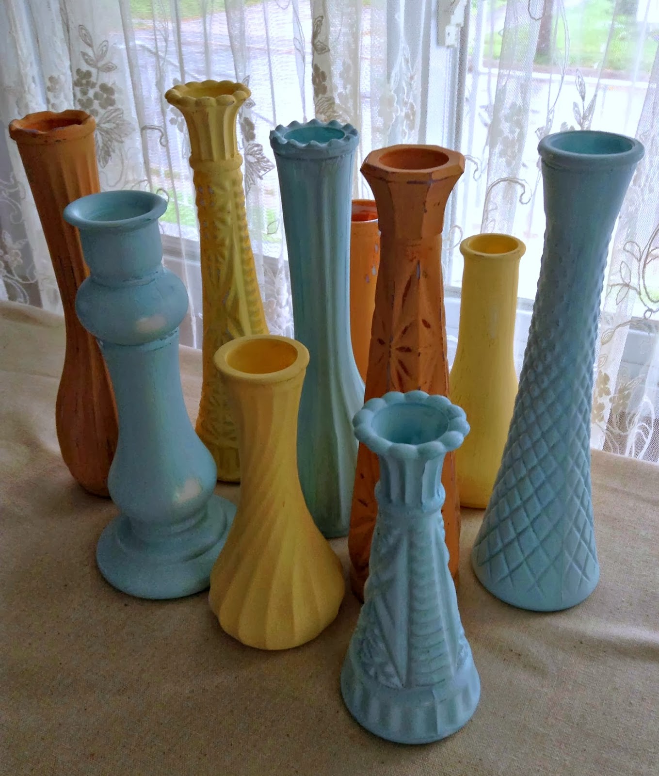 DIY Autumn Pastel Painted Vases Simply Designing with Ashley