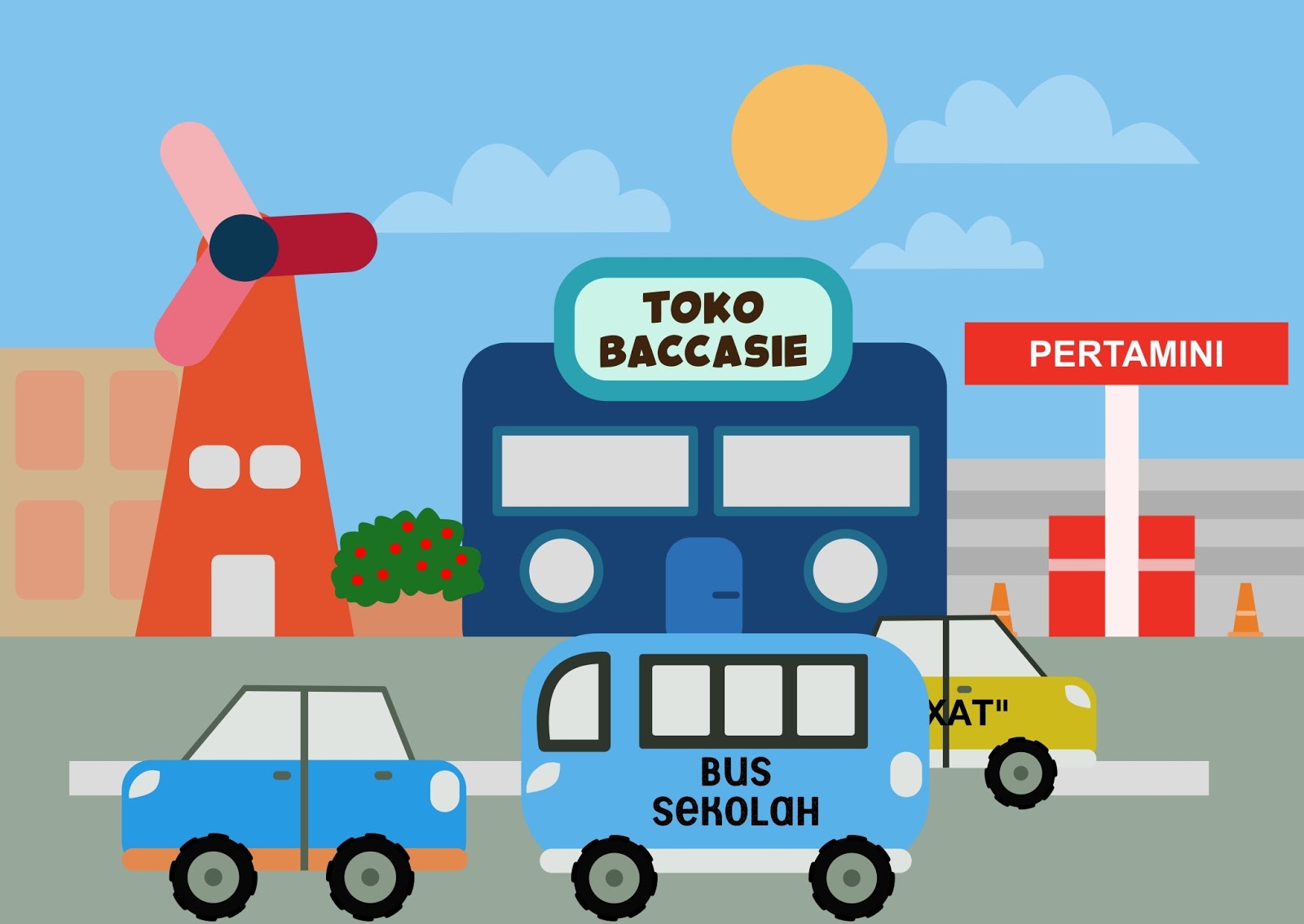 Animasi jalanan kota