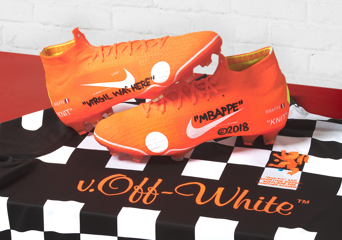 off white mbappe cleats