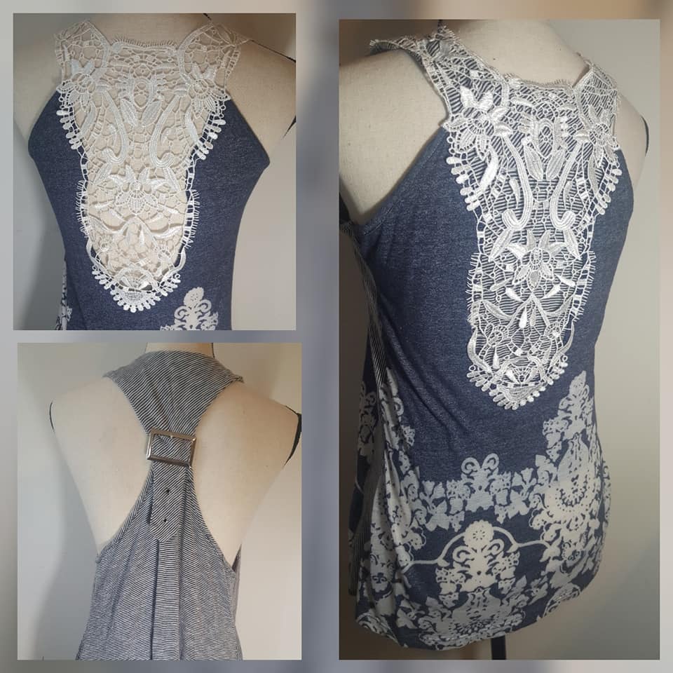 Refashion Co-op: Lining a Lacy Tank