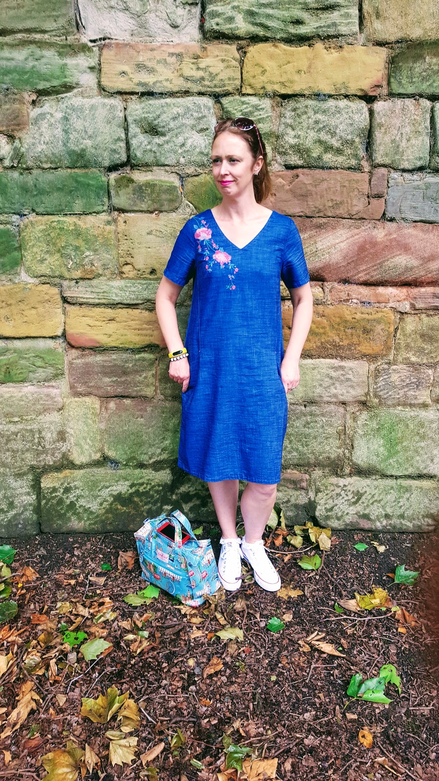 What I Wore : Nottingham Castle : Denim Dress Review